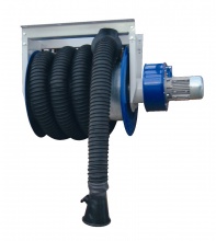 Integrated Exhaust Extraction Reel and Fan